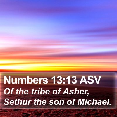 Numbers 13:13 ASV Bible Verse Image