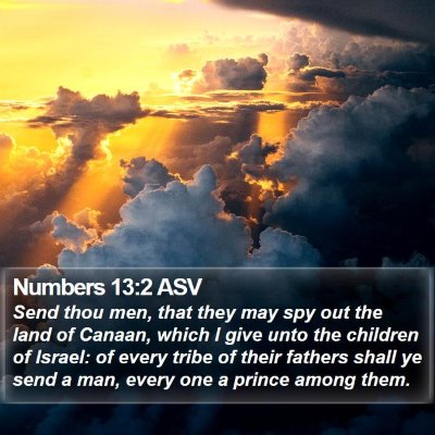 Numbers 13:2 ASV Bible Verse Image