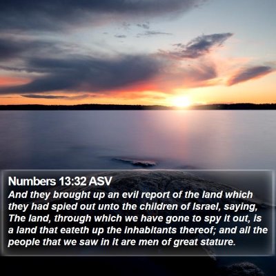 Numbers 13:32 ASV Bible Verse Image