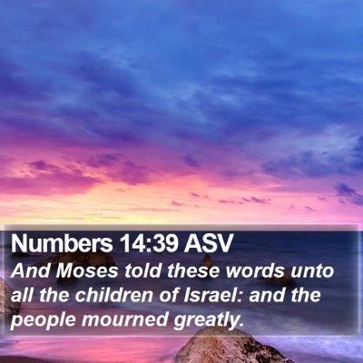 Numbers 14:39 ASV Bible Verse Image