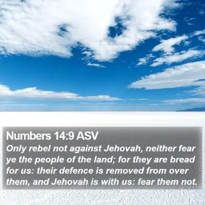 Numbers 14:9 ASV Bible Verse Image