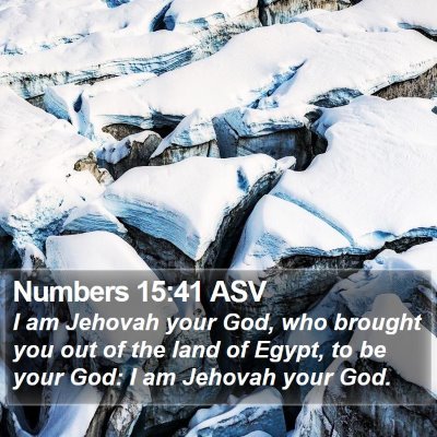 Numbers 15:41 ASV Bible Verse Image