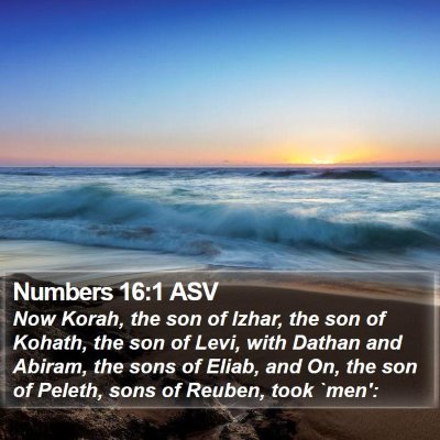 Numbers 16:1 ASV Bible Verse Image