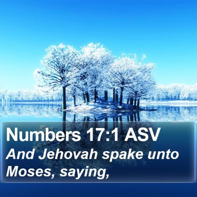 Numbers 17:1 ASV Bible Verse Image