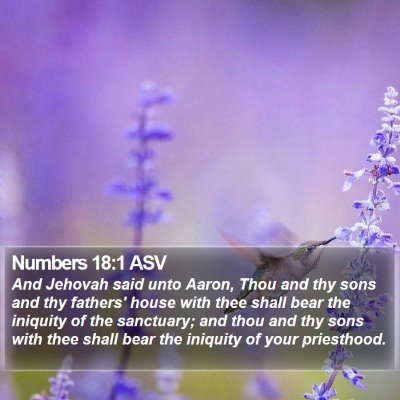 Numbers 18:1 ASV Bible Verse Image