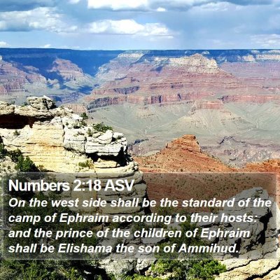Numbers 2:18 ASV Bible Verse Image