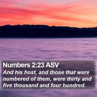 Numbers 2:23 ASV Bible Verse Image