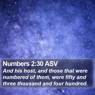 Numbers 2:30 ASV Bible Verse Image