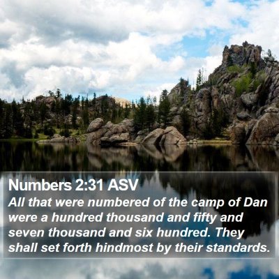 Numbers 2:31 ASV Bible Verse Image