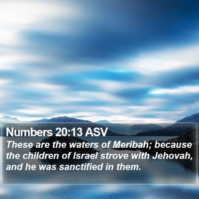 Numbers 20:13 ASV Bible Verse Image