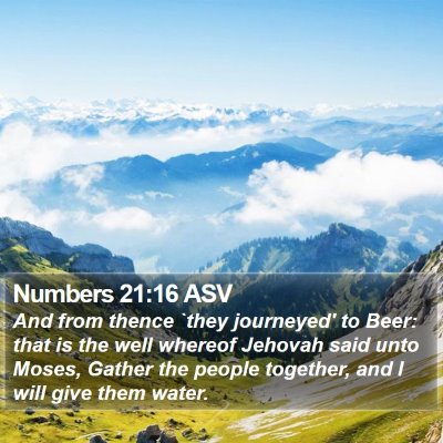Numbers 21:16 ASV Bible Verse Image