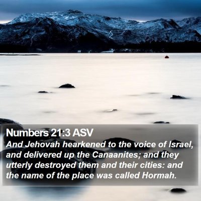 Numbers 21:3 ASV Bible Verse Image