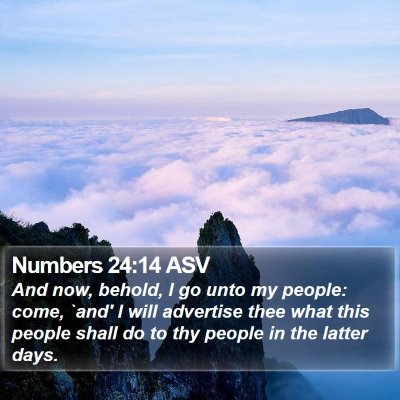 Numbers 24:14 ASV Bible Verse Image