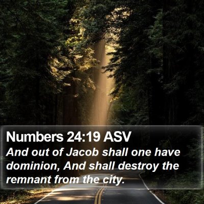 Numbers 24:19 ASV Bible Verse Image