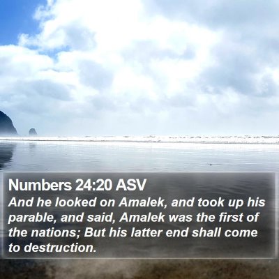 Numbers 24:20 ASV Bible Verse Image