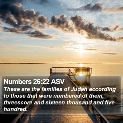 Numbers 26:22 ASV Bible Verse Image