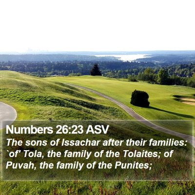 Numbers 26:23 ASV Bible Verse Image