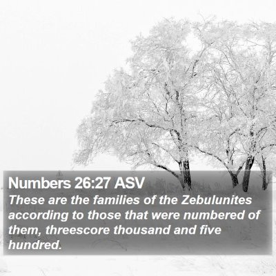 Numbers 26:27 ASV Bible Verse Image