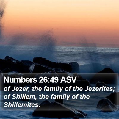 Numbers 26:49 ASV Bible Verse Image