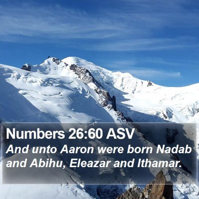Numbers 26:60 ASV Bible Verse Image