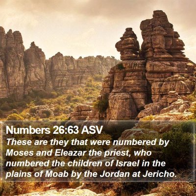 Numbers 26:63 ASV Bible Verse Image