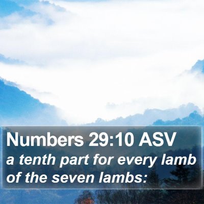Numbers 29:10 ASV Bible Verse Image