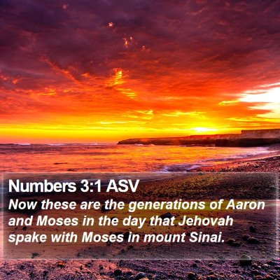Numbers 3:1 ASV Bible Verse Image