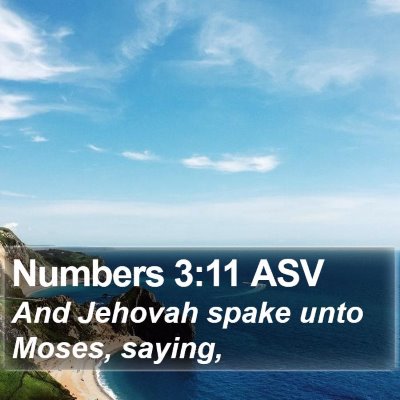 Numbers 3:11 ASV Bible Verse Image