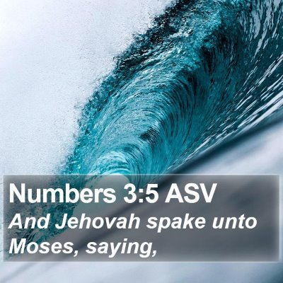 Numbers 3:5 ASV Bible Verse Image