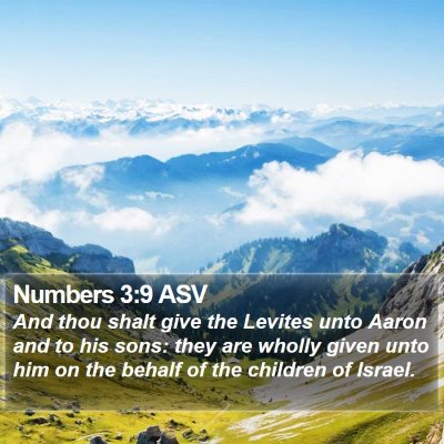 Numbers 3:9 ASV Bible Verse Image