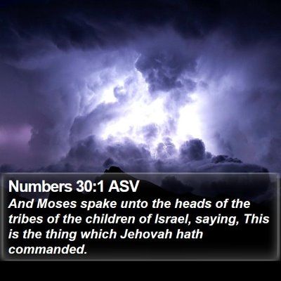 Numbers 30:1 ASV Bible Verse Image