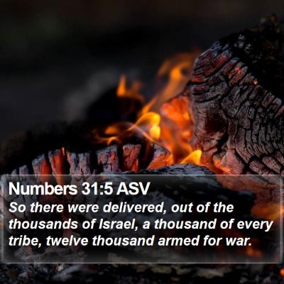 Numbers 31:5 ASV Bible Verse Image