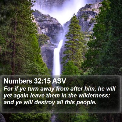 Numbers 32:15 ASV Bible Verse Image