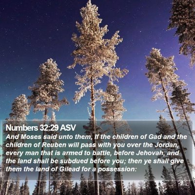 Numbers 32:29 ASV Bible Verse Image