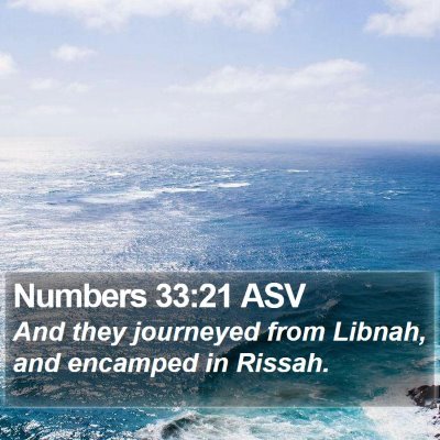 Numbers 33:21 ASV Bible Verse Image