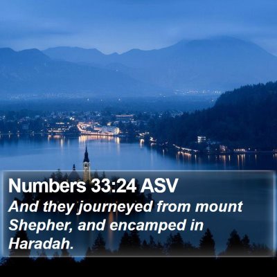 Numbers 33:24 ASV Bible Verse Image