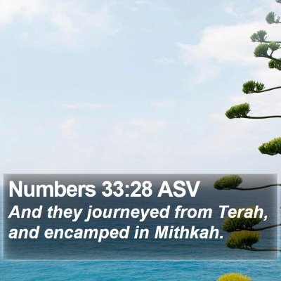 Numbers 33:28 ASV Bible Verse Image