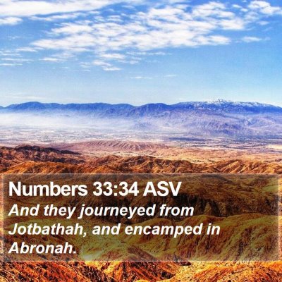 Numbers 33:34 ASV Bible Verse Image