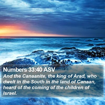 Numbers 33:40 ASV Bible Verse Image