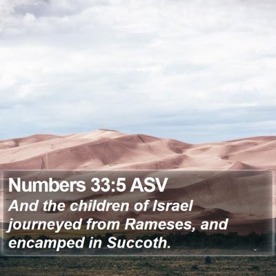 Numbers 33:5 ASV Bible Verse Image