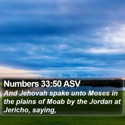 Numbers 33:50 ASV Bible Verse Image