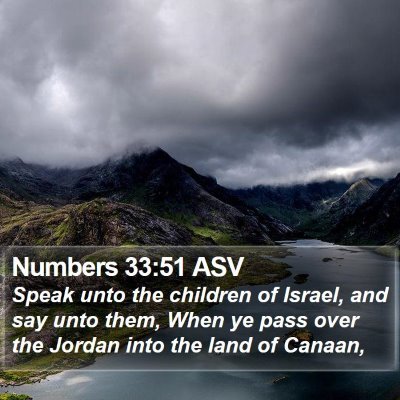 Numbers 33:51 ASV Bible Verse Image