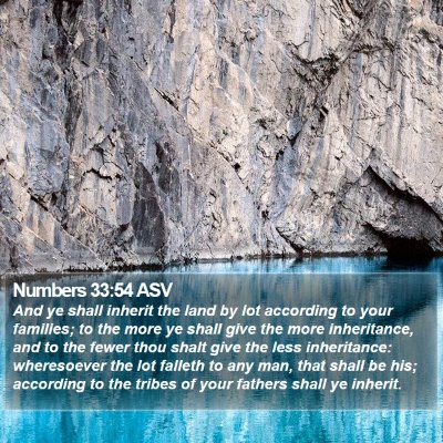 Numbers 33:54 ASV Bible Verse Image