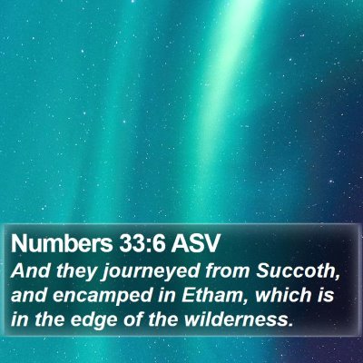 Numbers 33:6 ASV Bible Verse Image