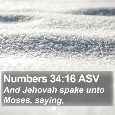 Numbers 34:16 ASV Bible Verse Image