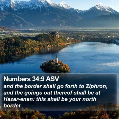 Numbers 34:9 ASV Bible Verse Image