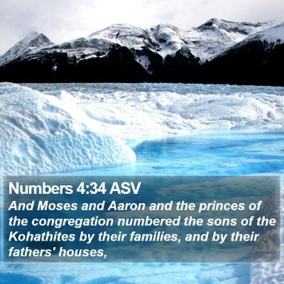 Numbers 4:34 ASV Bible Verse Image