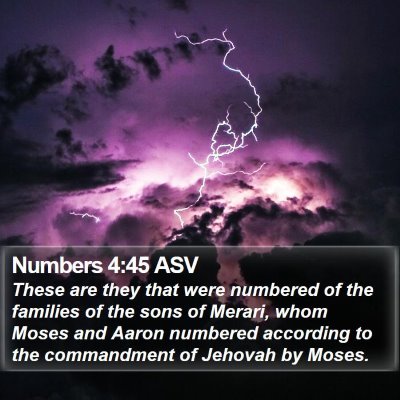 Numbers 4:45 ASV Bible Verse Image
