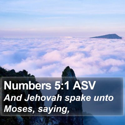 Numbers 5:1 ASV Bible Verse Image