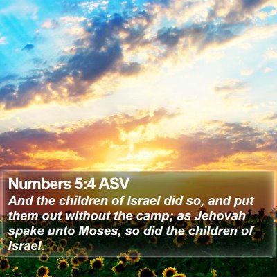 Numbers 5:4 ASV Bible Verse Image
